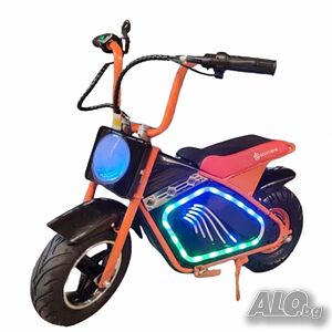 Детски електрически мотоциклет WOLONG, 350W, 36V, Bluetooth високоговорител
