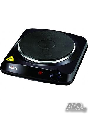 Котлон Voltz, 1500W, Чугунена плоча 185мм., Черен