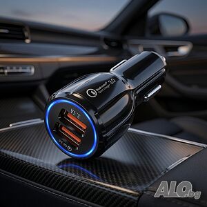 Автомобилно зарядно Quick Charge 3.0 с 2 USB порта