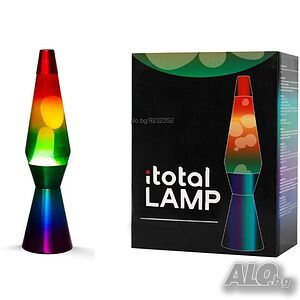 НОВА лава лампа ITotal Lava Arcobaleno XL1767, 40см висока, 30w, тествана, перфектна