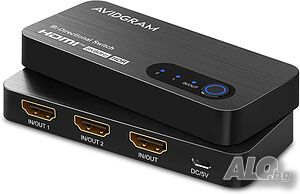 НОВ HDMI 2 в 1 двупосочен превключвател AVIDGRAM 8K, HDMI превключвател Поддържа 8K 60Hz 4K 120hz...
