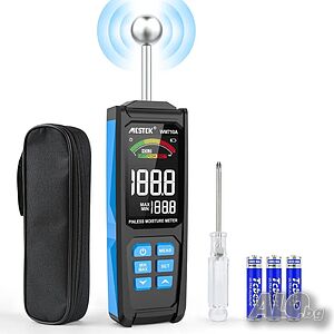 ЧИСТО НОВ Mestek WM710A цифров влагомер за материали и дърво със сфероид, LCD дисплей (WM710A)