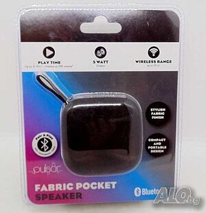 Джобна преносима тонколонка с Bluetooth PULSAR FABRIC POCKET 5W