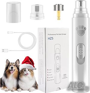 Професионална машинка за шлайфане на кучешки/котешки нокти VIWIK, USB type C, 7500Rpm, 2-скоростна