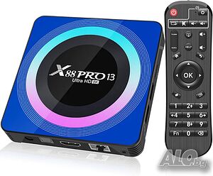 НА български Android 13.0 TV Box, X88 PRO 13 Android Box с 4GB RAM 32GB ROM RK3528 Quad-Core...