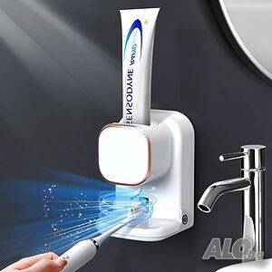 НОВ автоматичен дозатор / диспенсър за паста за зъби USB type C 1200Mah, монтиран на стената
