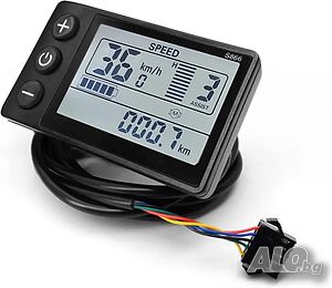 LCD дисплей SW S866 24, 36, 48V за тротинетка, електрически велосипед, водоустойчив!