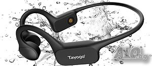 ЗАПЕЧАТАНИ НОВИ Водоустойчиви слушалки Tayogo, за плуване с костна проводимост, IPX68, 32GB памет