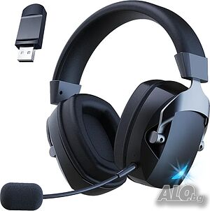НОВИ безжични слушалки BL100 pro 2.4GHz USB C Wireless Bluetooth 5.2, 60H, 3D стерео звук