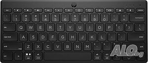 НОВА Компактна Bluetooth клавиатура HP 350, до 3 устройства чрез Bluetooth 5.2, Multi-OS...