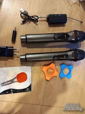 НОВИ Безжичени микрофони ALPOWL, UHF, USB type C, 50 часа батерия