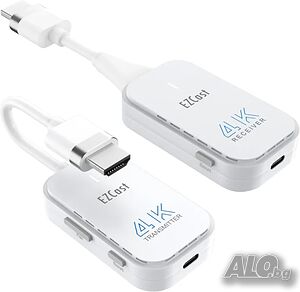 EZCast безжичен HDMI предавател и приемник 4K, Plug & Play, поточно предаване на всякакви устрой..