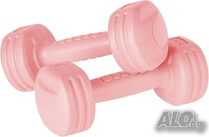2 бр. Гирички по 1кг, Битумни дъмбели Rebel Active RBA-2305 2 х 1 кг