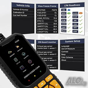 НОВ Професионален автомобилен диагностичен кодочетец V520 Full OBD2 EOBD