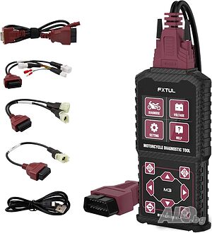 Нов, пълен комплект FXTUL M3-C диагностика на мотоциклети OBD2 скенер, съвместим с Yamaha, Honda...