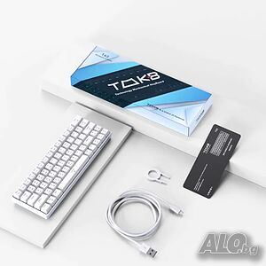TMKB T63 механична клавиатура с Blue Switch, Bluetooth / 2.4G