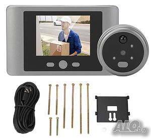 НОВА, ТЕСТВАНА видео шпионка с вградена батерия, USB C, 32GB карта, 3” цветен екран, детектори...