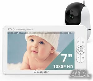Видео бебефон Babystar SM70PTZ голям екран, с въртяща камера и нощно виждане