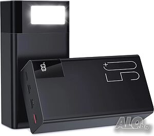 НОВА зарядна батерия 50000mAh / 185Wh / 22.5W Power Bank / пауър банк / външна батерия с фенерче...