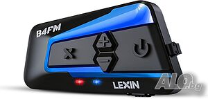 ЧИСТО НОВ LEXIN B4FM Bluetooth интерком / слушалка за каска 10 водача, IP67, шумопотискане, радио