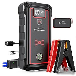 Джъмп стартер YR800, 23800mAh, безжично зареждане 10W, за автомобили 8.0L бензин и 7.0L дизел