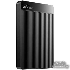 Нов тестван UnionSine 500GB 2.5” ултра тънък преносим външен твърд диск HDD-USB 3.0 за PC, Mac...