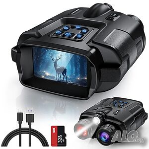 Нов Дийимин 4K бинокъл за нощно виждане, 3-инчов HD екран с 8X цифрово увеличение, батерия 5000mAh