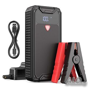 Преносим джъмп стартер с батерия 4000A / 26800mAh бустер, захранваща батерия...