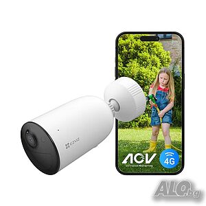 Нова EZVIZ 4G LTE клетъчна камера с батерия, безжична, цветна, нощно виждане, 24/7, без Wi-Fi, CCTV