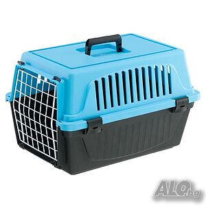 Ferplast Carrier Atlas 10 Blue - транспортна клетка за малки кучета и котки 32.5 / 48 / В 29 см, син