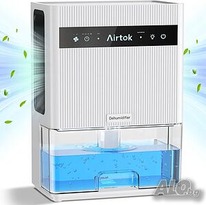 Нов 3 литров влагоабсорбатор / влагоуловител Airtok до 950 кв. фута, 105,6 унции, тих влагоабсор...