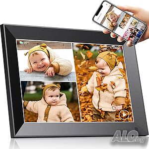 Нова Zcyge Smart Cloud Цифрова фоторамка Wifi 10.1 инча Записващи рамки за снимки Вградена 32GB...