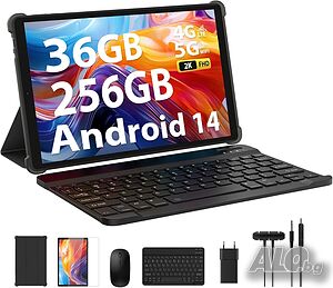 Нов FORUSER Android 14 таблет 10.4 инча 36GB RAM+256GB ROM