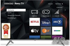 Чисто нов 43” 4K UHD Smart TV coocaa (Roku TV) - Модел 2023
