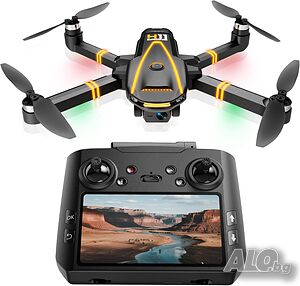 GPS Дрон TOPBLASTERBOX H11 - 4K Камера, EIS Стабилизация и Дистанционно с HD Екран