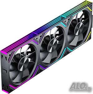Нов Комплект 3бр. RGB вентилатори Jungle Leopard Interstellar-V2RS - Daisy Chain & PWM