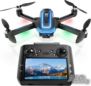 Чисто Нов Професионален GPS Дрон G10 с UHD 4K Камера EIS Дистанционно с 4.5 Инча 2K Екран Безчетков