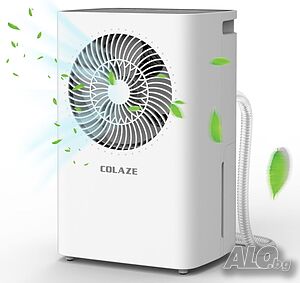 Чисто Нов Влагоабсорбатор COLAZE 12L/ден Икономичен Обезвлажнител с Таймер и Функция за Сушене...
