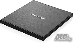 Чисто Нова Запечатана Премиум външна записвачка Verbatim External Slimline (USB-C / USB 3...