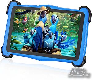 Нов детски таблет EagleSoar 7” (10GB RAM / 64GB ROM / Android 15 / Син)