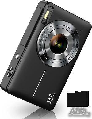 Компактен Дигитален Фотоапарат Camkory 1080P (44MP, 16x Zoom) Продавам нов, изключително компактен