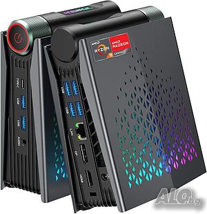 Нов Мощен Mini PC ACEMAGIC S3A | Ryzen 9 8945HS | 16GB RAM | 512GB NVMe | RGB