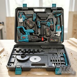Комплект акумулаторни инструменти BOXER BX-187 - 4в1 + 3x5Ah батерии