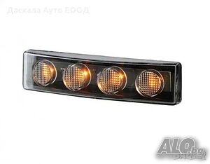 1 бр. ЛЕД LED ОРАНЖЕВИ габарити таван кабина Скания Scania R P, Полша