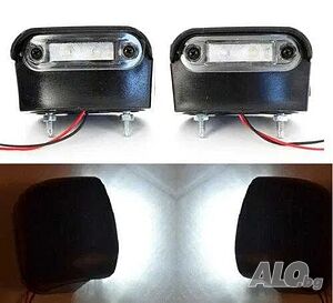 1 бр. ЛЕД LED габарити за осветление за номер, ЧЕРНО, 12-24V
