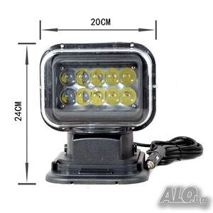 ЛЕД бар LED bar Боен Фар с дистанционно за охрана и лов SGES50W