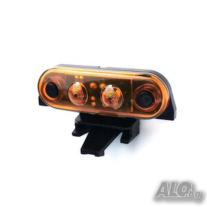 1бр. ЛЕД LED габарит за Volvo FH FM12 FH16 - жълта светлина с 2 диода
