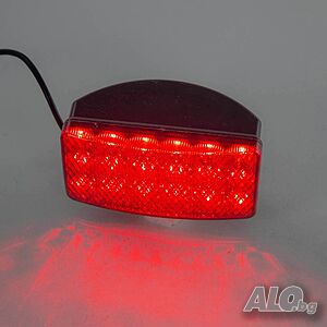 1бр. червена ЛЕД LED задна светлина с 18 диода, 12-24V