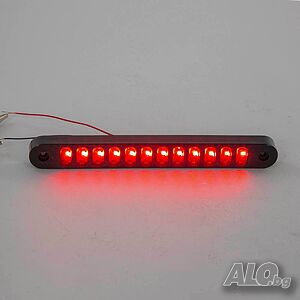 1бр. ЛЕД LED НЕОН габарит с 12 диода, 12-24V, ЧЕРВЕНИ