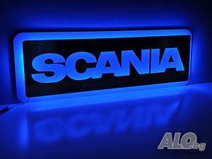 Огледална 3D табела за СКАНИЯ SCANIA 24V, RGB с дистанционно, 75х25см Аксесоари | Резервни части, консумативи,  аксесоари | Стара Загора